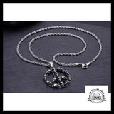 Pendentif Peace and Love (Acier)