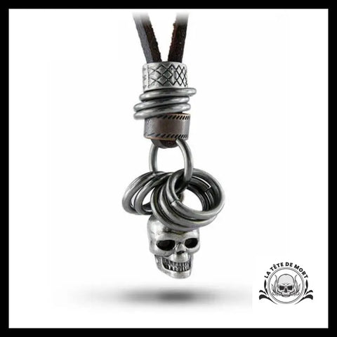Pendentif Skull (Cuir)