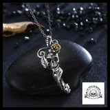 Pendentif Tête de Mort Femme (Argent)