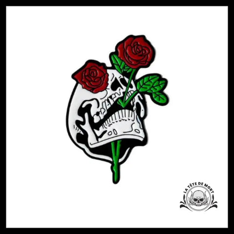 Pin’s Tête de Mort Rose