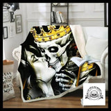 Plaid Crâne Couronne