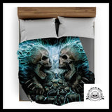 Plaid Tête de Mort Démon