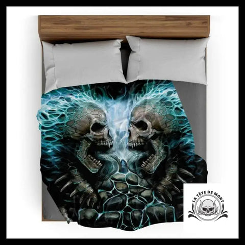 Plaid Tête de Mort Démon