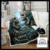 Plaid Tête de Mort Démon