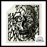 Plaid Tête de Mort Design