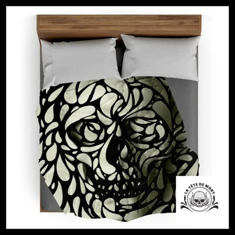 Plaid Tête de Mort Design