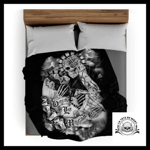 Plaid Tête de Mort Love