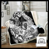 Plaid Tête de Mort Love