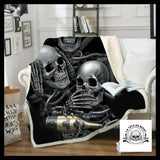 Plaid Tête de Mort Maudit