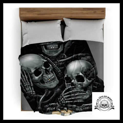 Plaid Tête de Mort Maudit