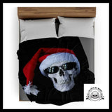 Plaid Tête de Mort Noël