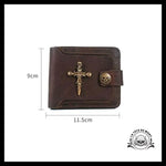 Portefeuille Crâne en Cuir