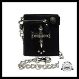 Portefeuille Tête de Mort Chaîne Maléfique