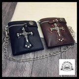 Portefeuille Tête de Mort Chaîne Maléfique