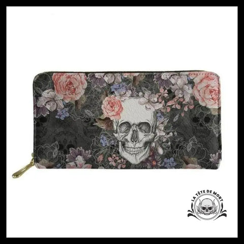 Portefeuille Tête de Mort Femme Gothique