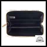 Portefeuille Tête de Mort Avec Roses