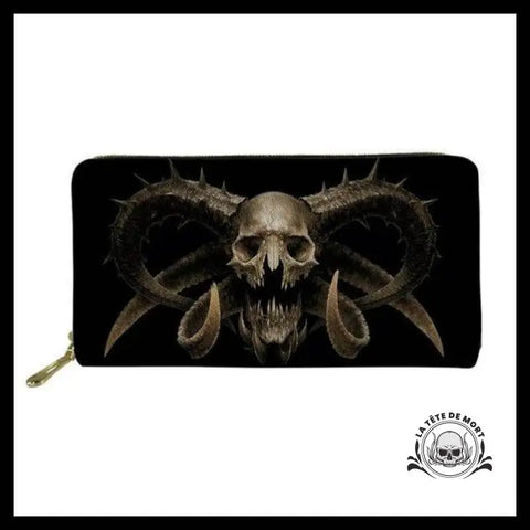 Portefeuille Tête de Mort Satan Skull - Crâne Passion