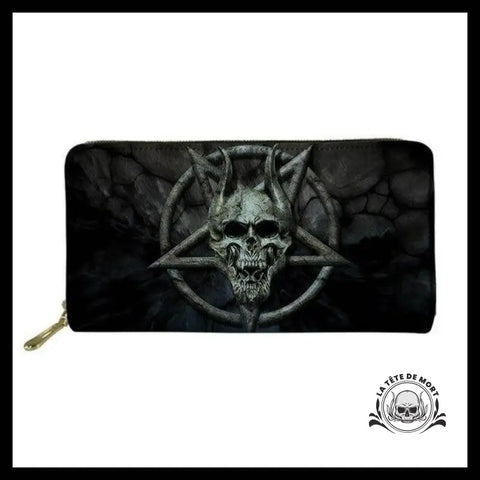 Portefeuille Tête de Mort Satanique - Crâne Passion