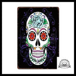 Poster Crâne Mexicain Coloré