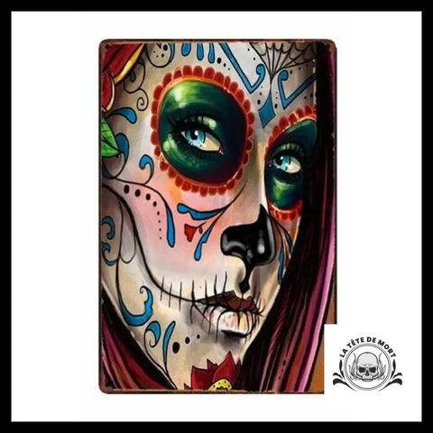 Poster Crâne Mexicain Femme