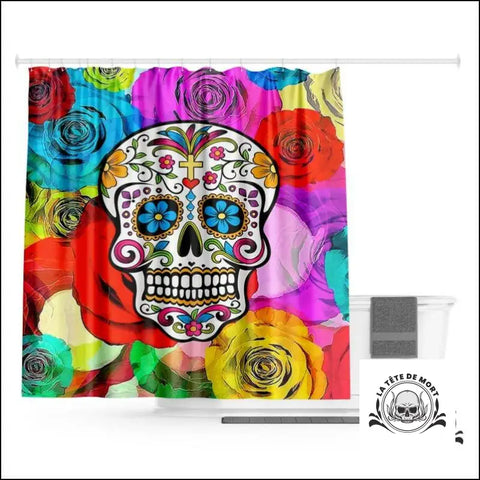Rideau Crâne Mexicain Coloré