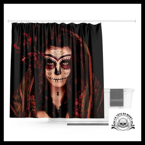 Rideau Tête de Mort Santa Muerte