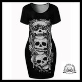 Robe Courte Tête de Mort