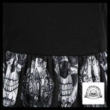 Robe crâne black and white