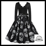 Robe crâne black and white