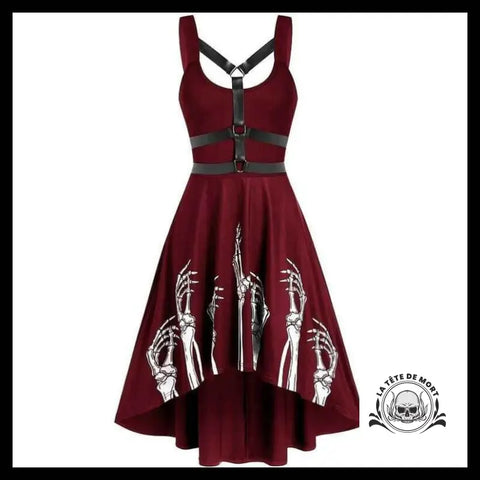 Robe Longue Tête de Mort