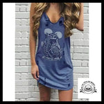 Robe Tête de Mort Bleu