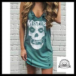 Robe Tête de Mort Bleu Misfits