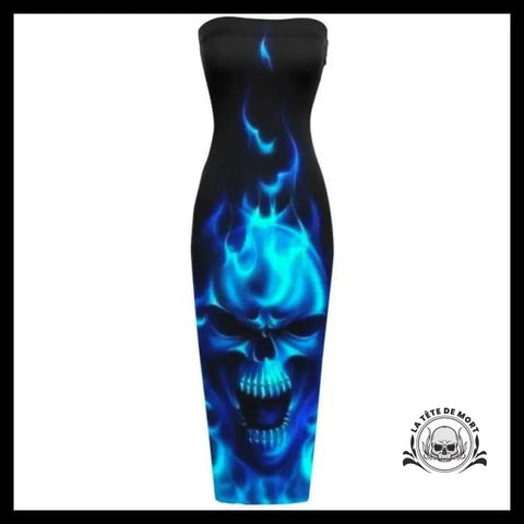 Robe Tête de Mort Bleue