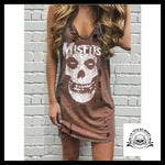 Robe Tête de Mort Brun Misfits
