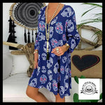 Robe Tête de Mort Crâne Original Bleue