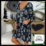 Robe Tête de Mort Crâne Original Navy