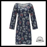 Robe Tête de Mort Crâne Original Navy