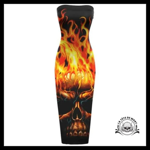 Robe Tête de Mort En Feu