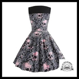 Robe Tête de Mort Fleurie