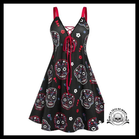 Robe tête de mort joyeuse