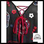 Robe tête de mort joyeuse