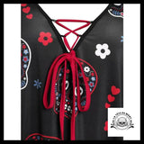Robe tête de mort joyeuse