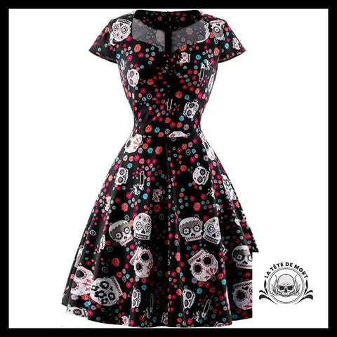 Robe Tête de Mort Mexicaine