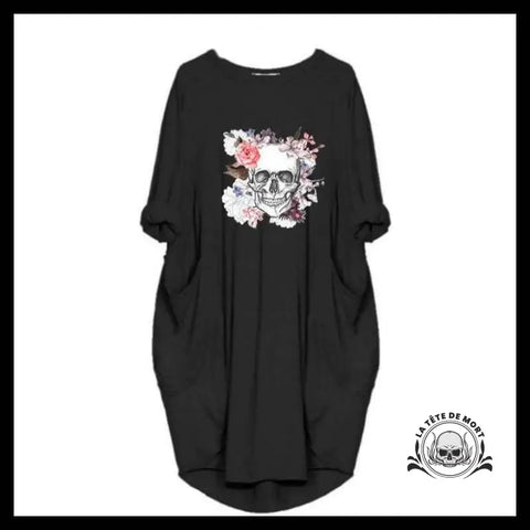 Robe Tête de Mort Noire