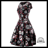 Robe Tête de Mort Rigolote Noire