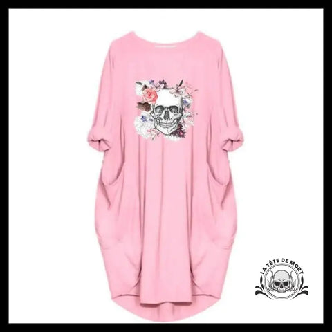 Robe Tête de Mort Rose