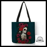 Sac à Main Tête de Mort Coiffure Roses