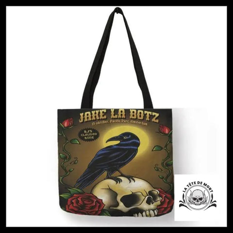 Sac à Main Tête de Mort Corbeau