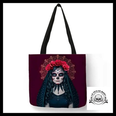 Sac à Main Tête de Mort Mariee Noire