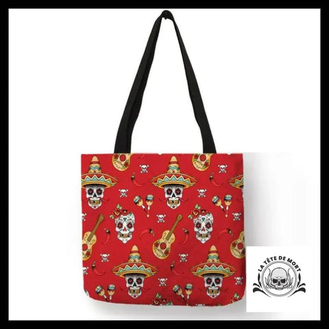 Sac à Main Avec Tête de Mort Mexicaine